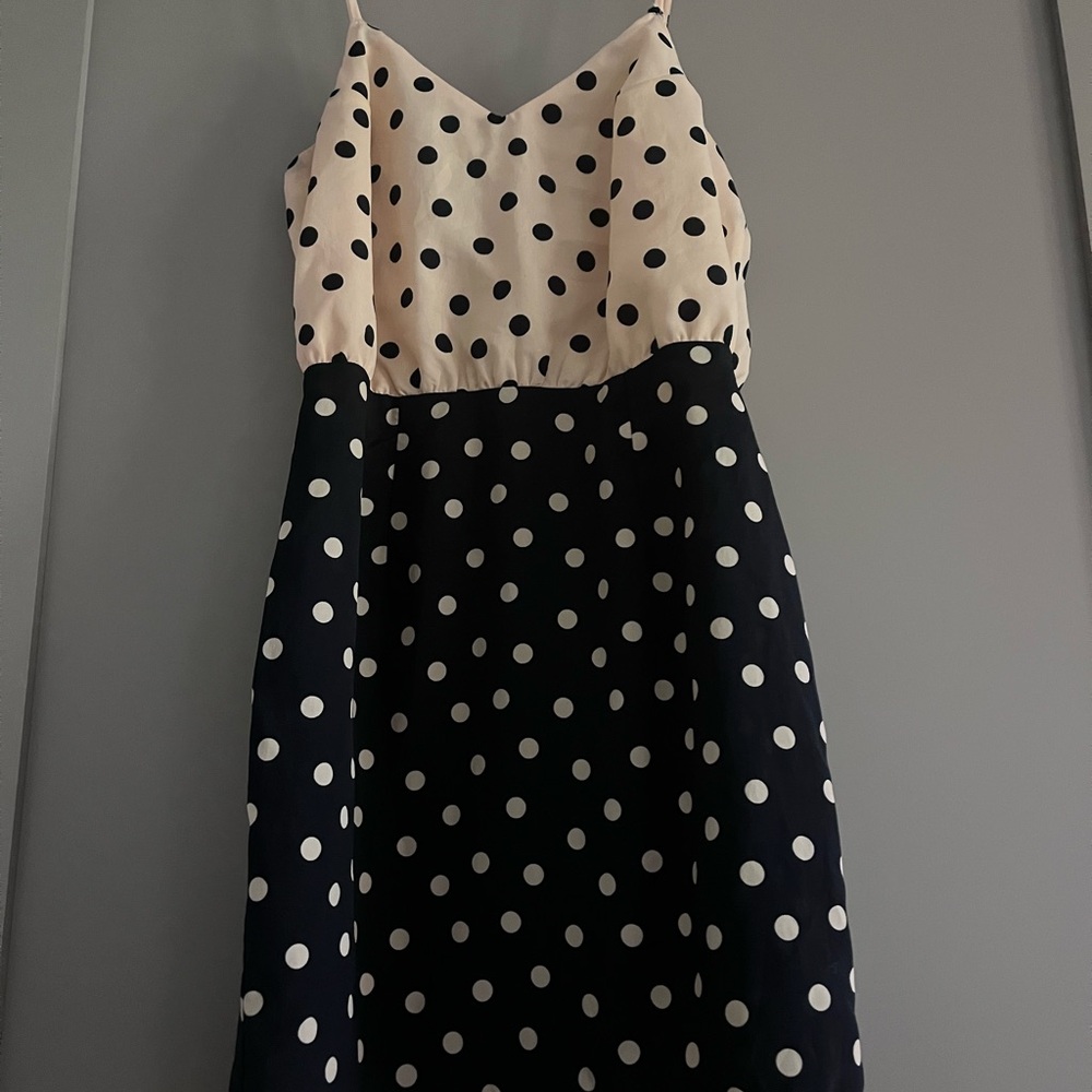 Peppermint Cream and Blue Sleeveless Sundress Spaghetti Strap